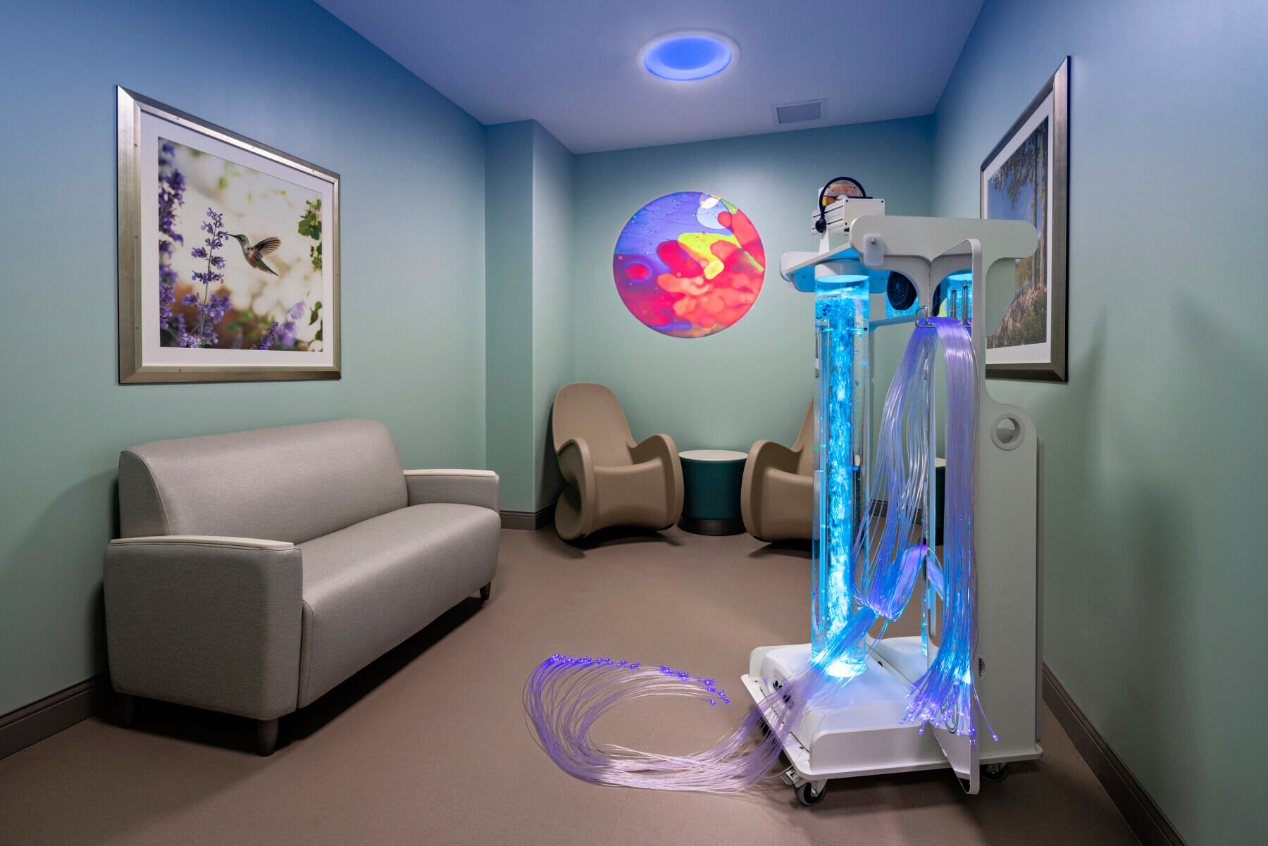 a light therapy at the behavioral health pavilion building at Sarasota Memorial Hospital