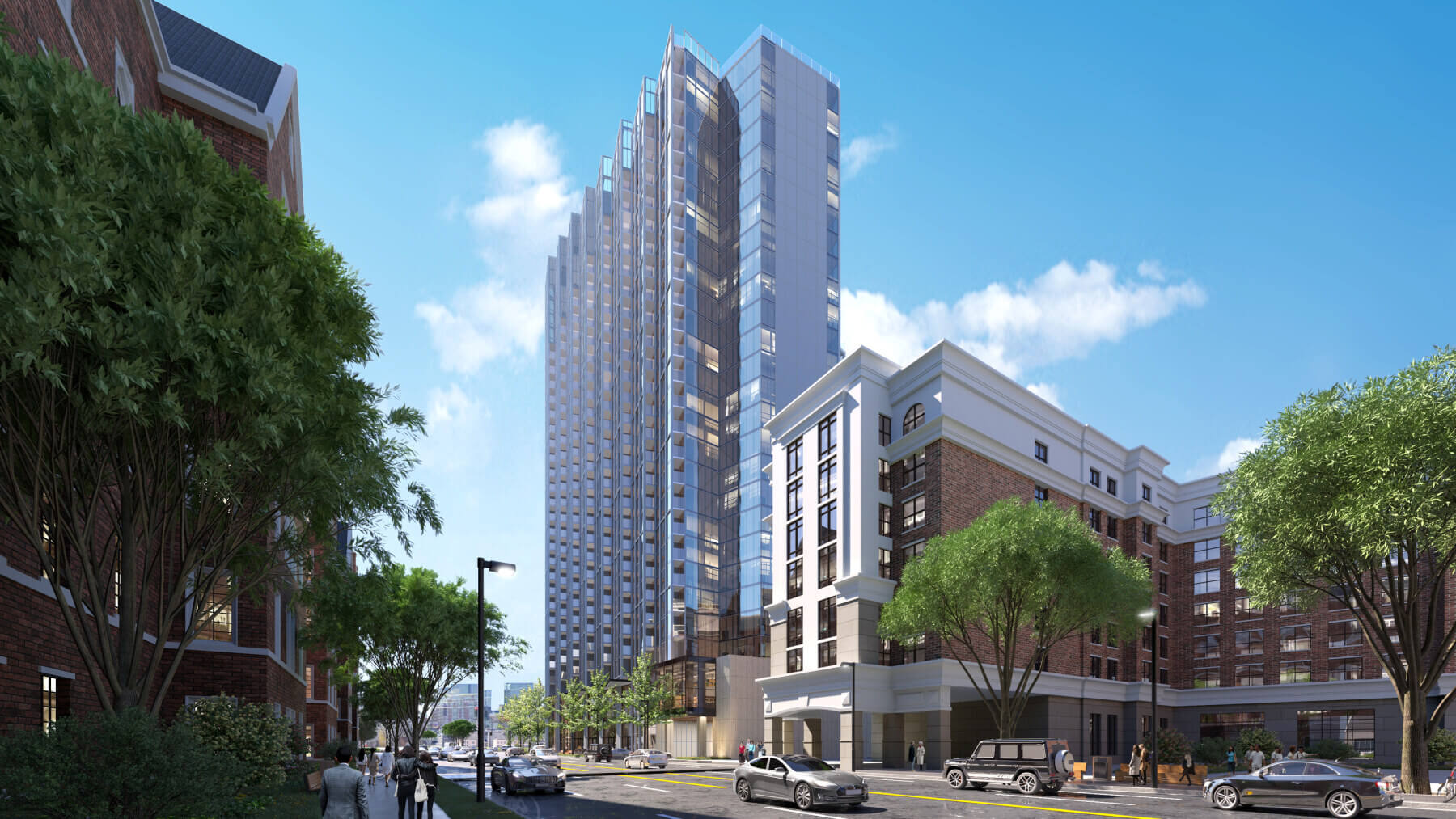 Exterior rendering of The Sinclair