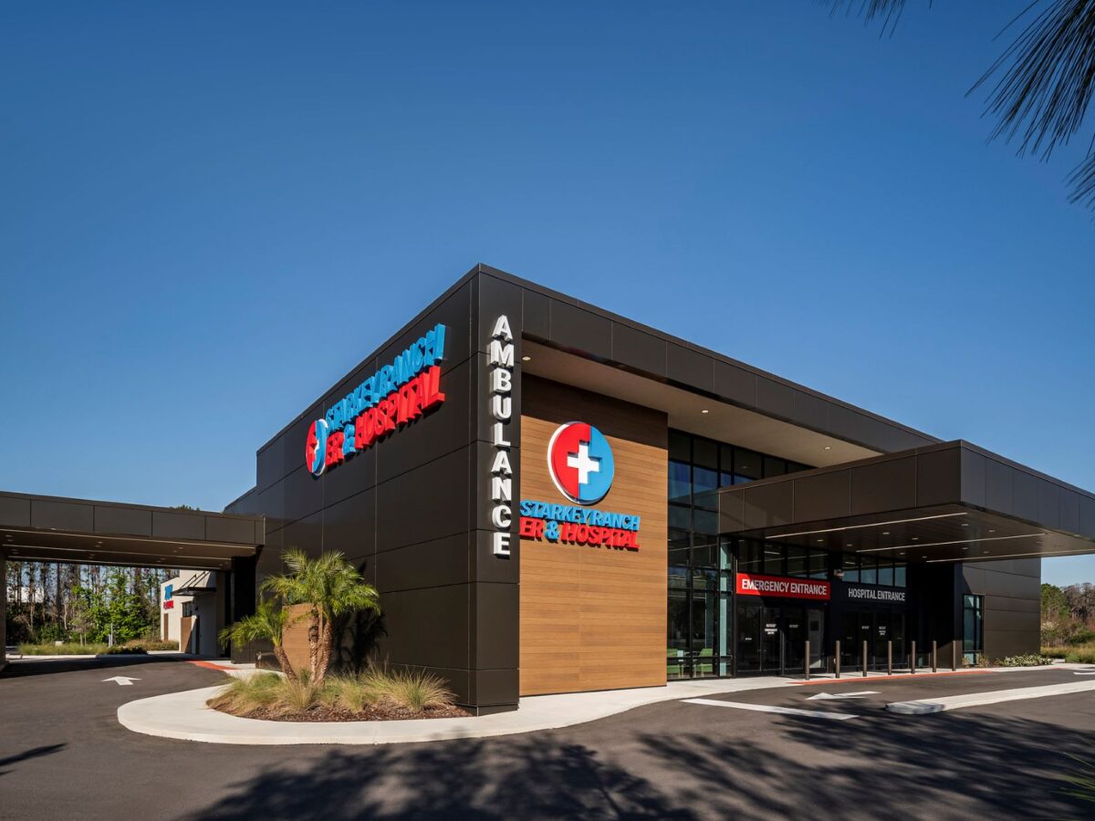 Exterior of Nutex Health's Starkey Ranch micro hospital