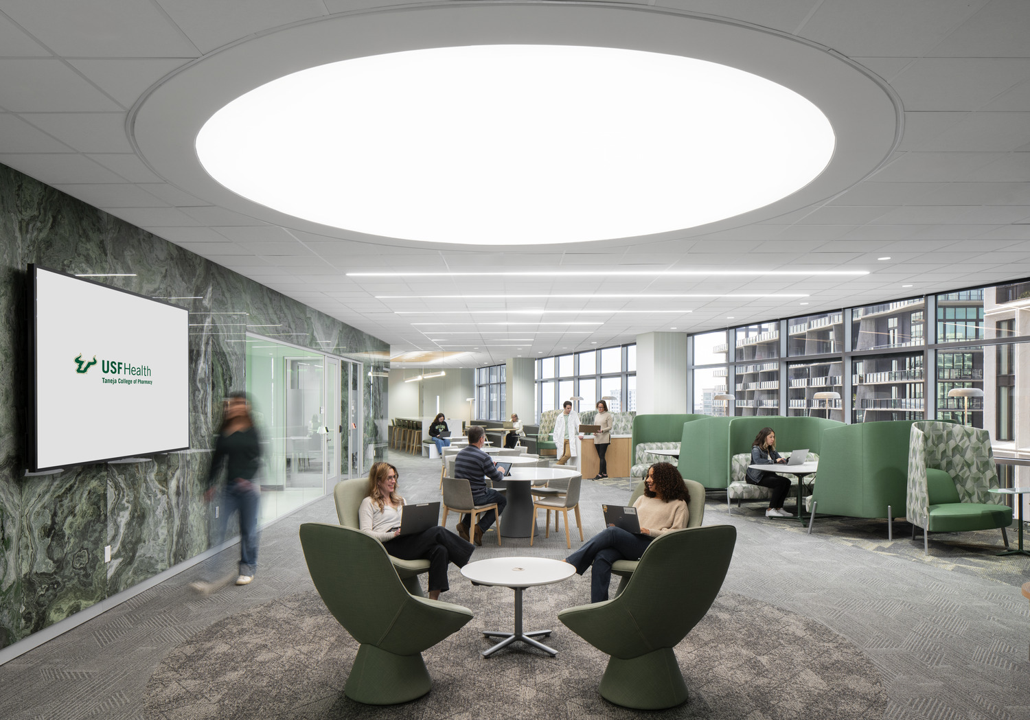 University of South Florida Health Taneja College of Pharmacy, classrooms, meeting spaces