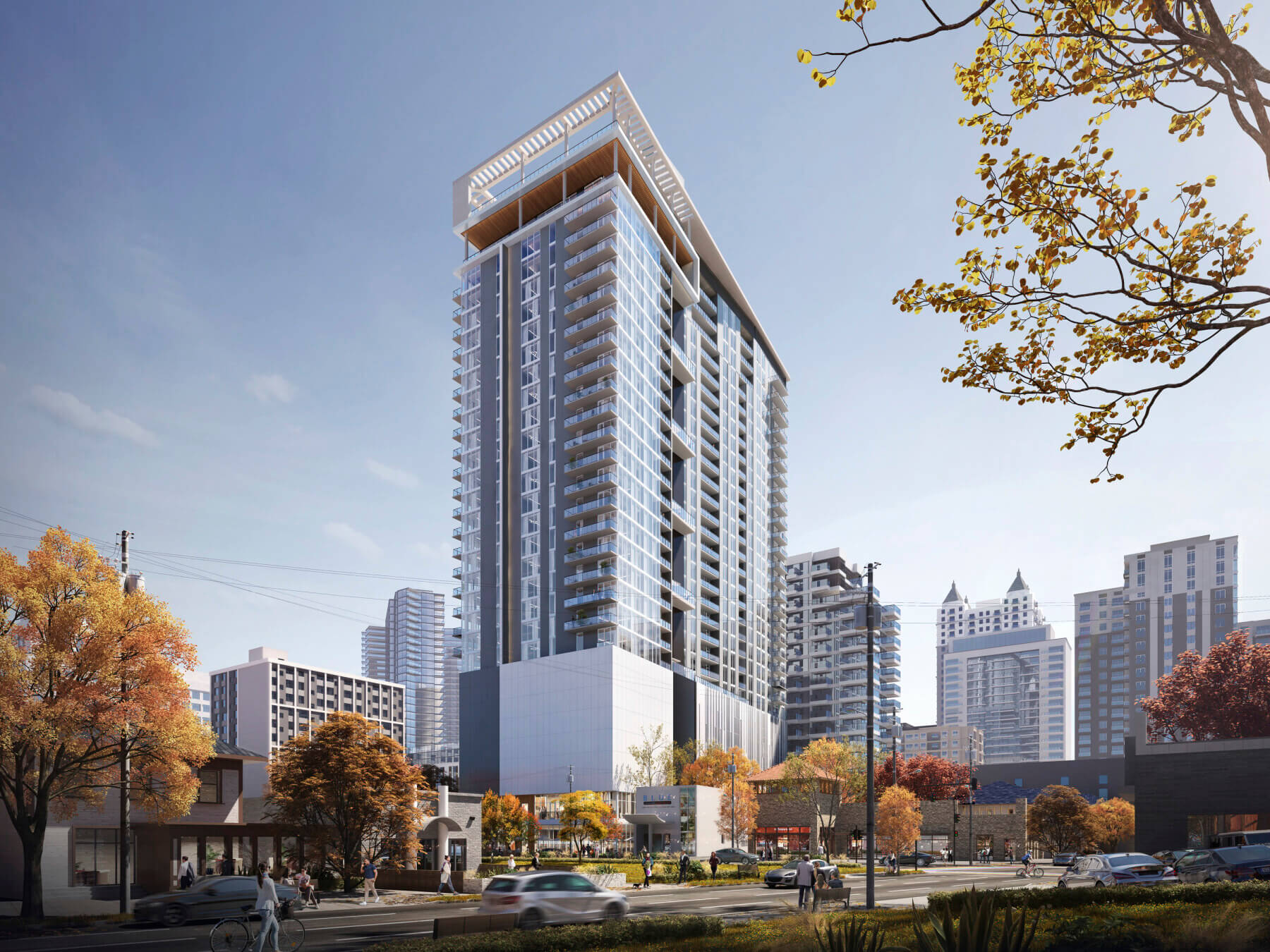 Exterior rendering of Modera Parkside