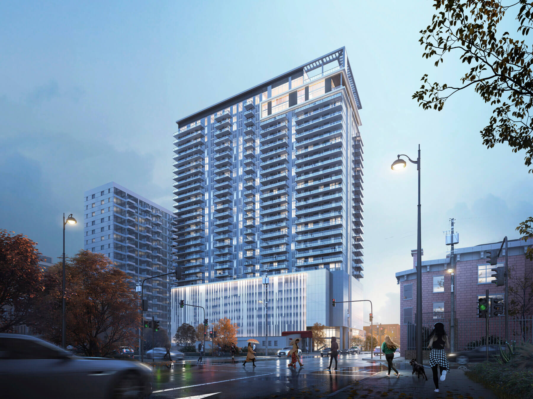 Exterior rendering of Modera Parkside