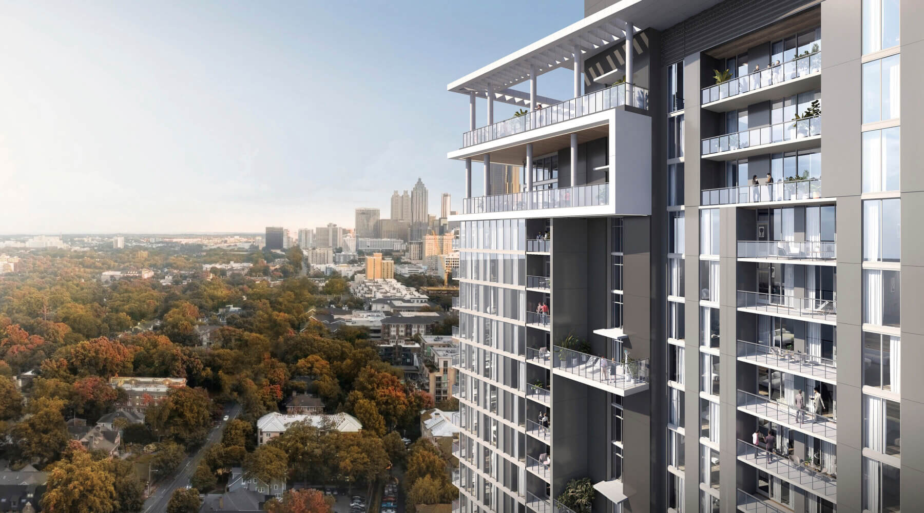 Exterior rendering of Modera Parkside