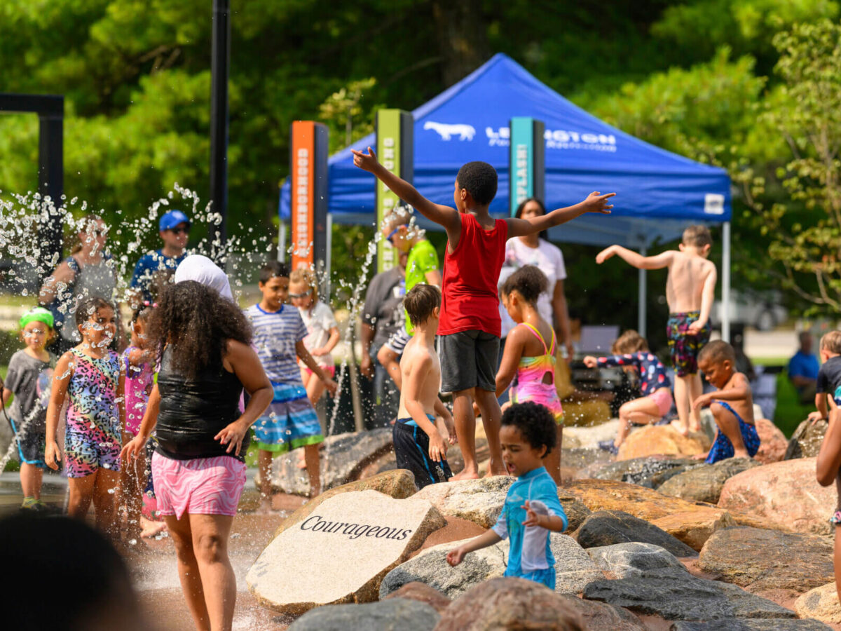 kids playing at Splash