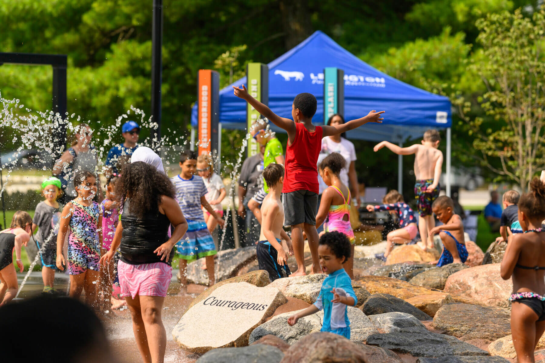 kids playing at Splash