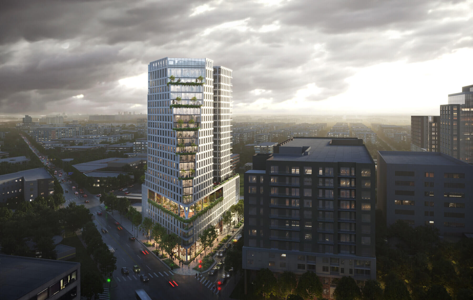 Exterior rendering of The Fairlane