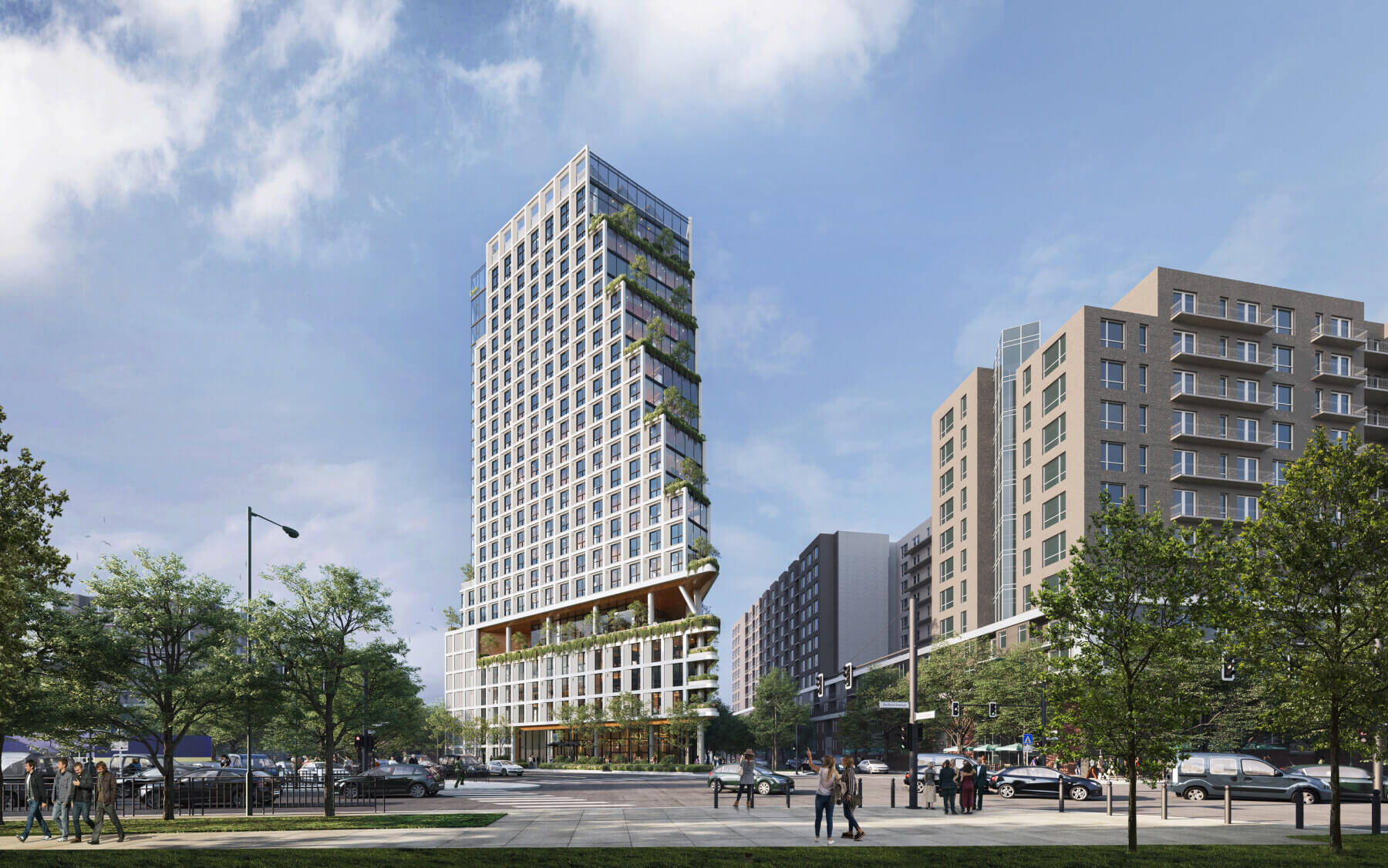 Exterior rendering of The Fairlane