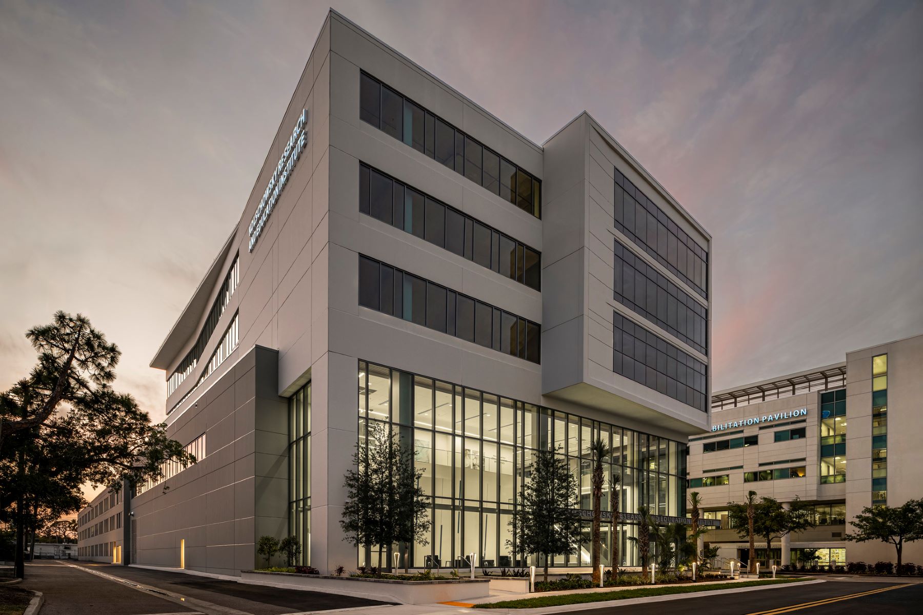 five-story medical research and education building in sarasota, florida