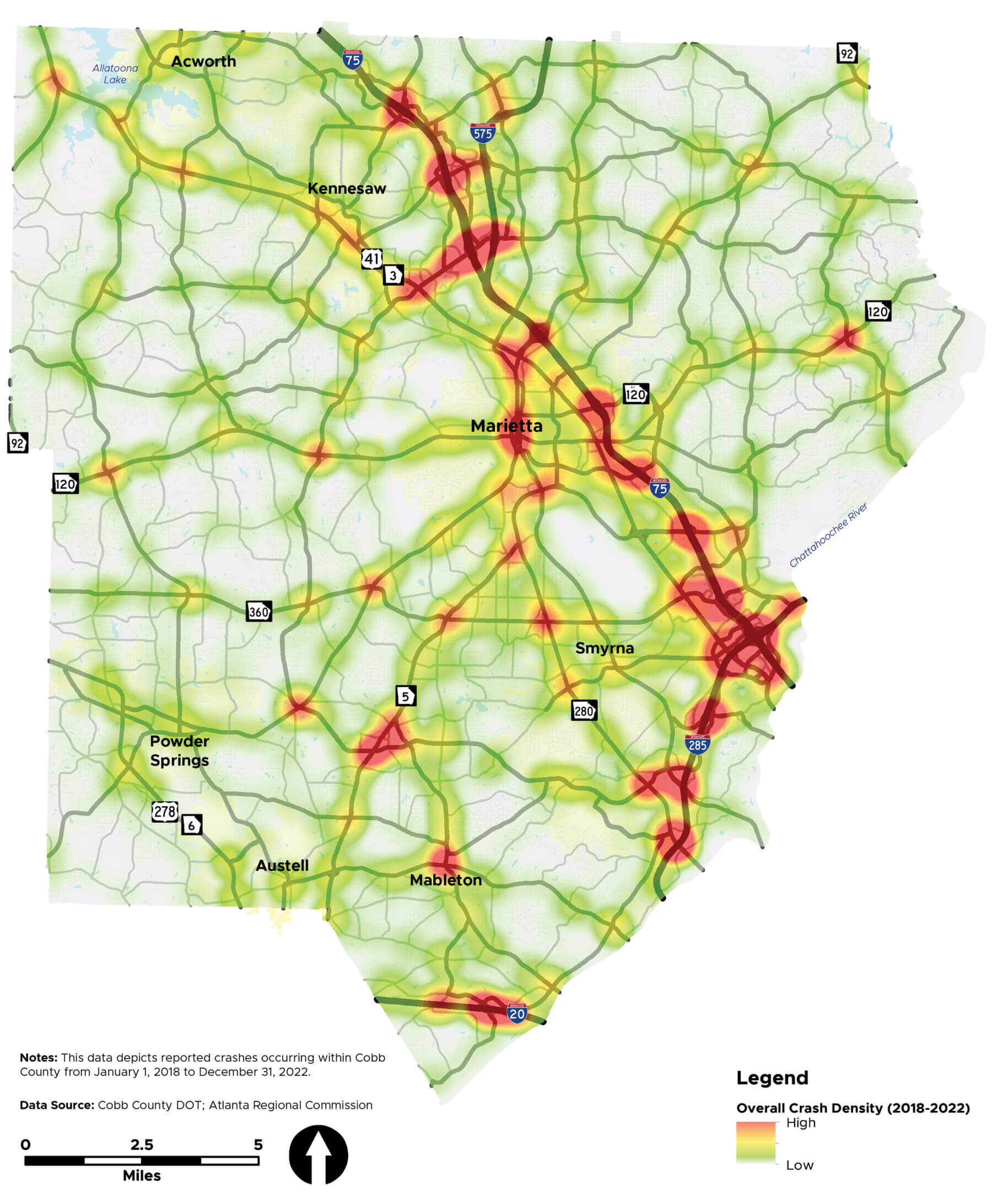 Map from Cobb County Safety Action plan