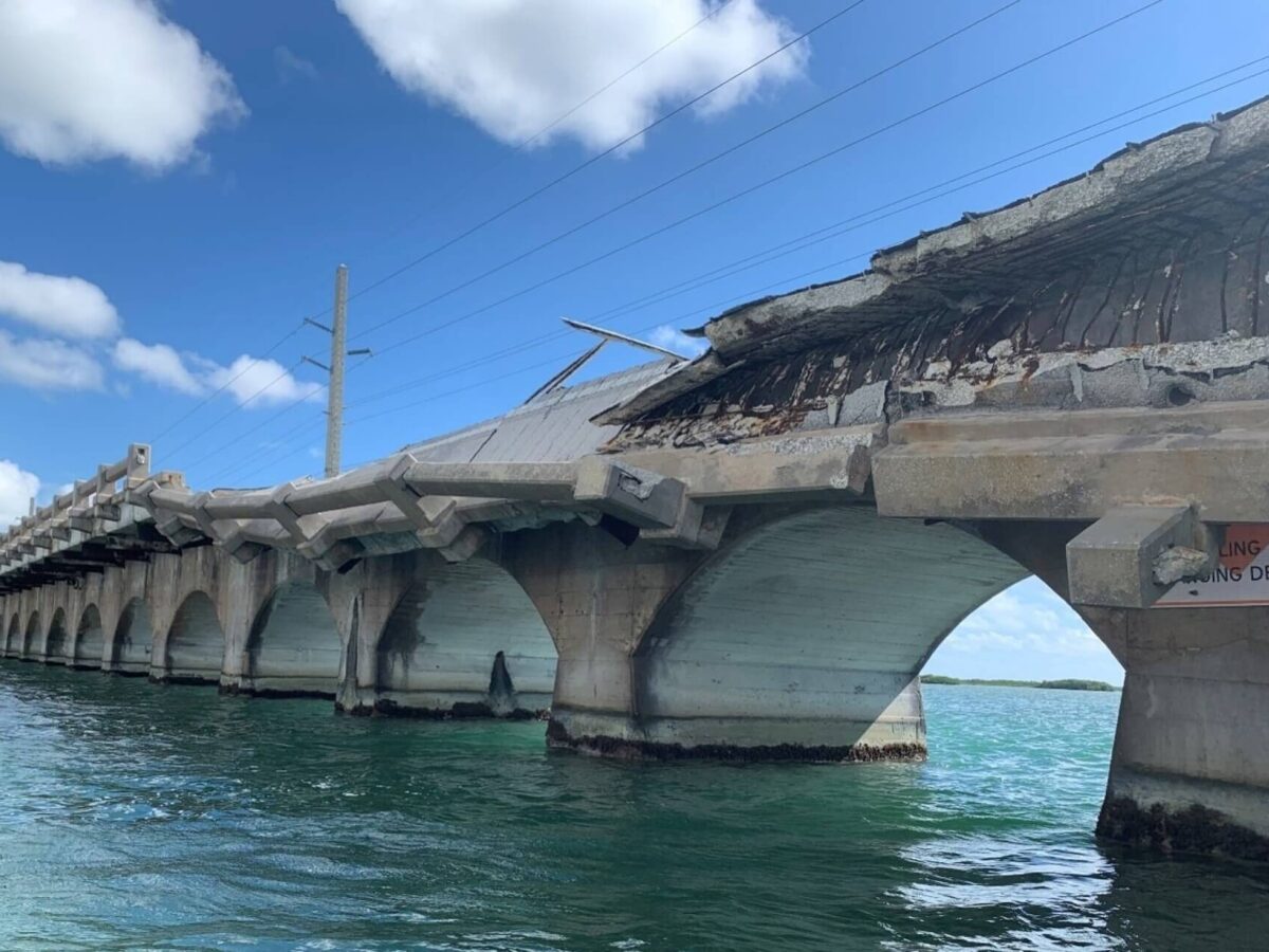 The Shark Channel Bridge that’s being rehabilitated