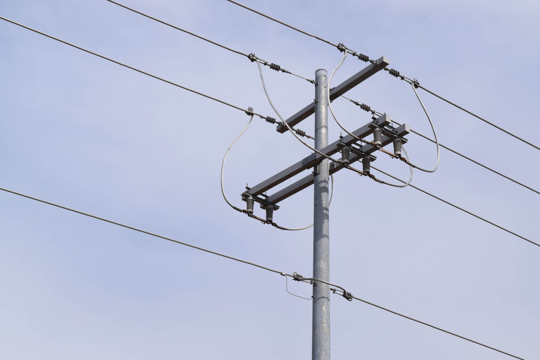 a close up of an overhead utility in Alcoa