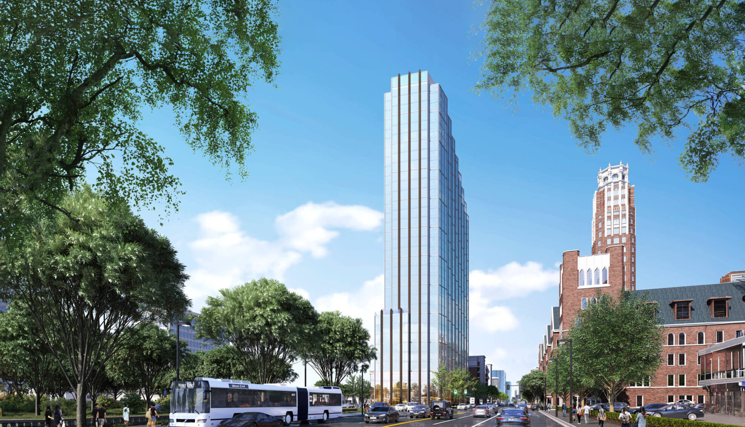 Exterior rendering of The Sinclair