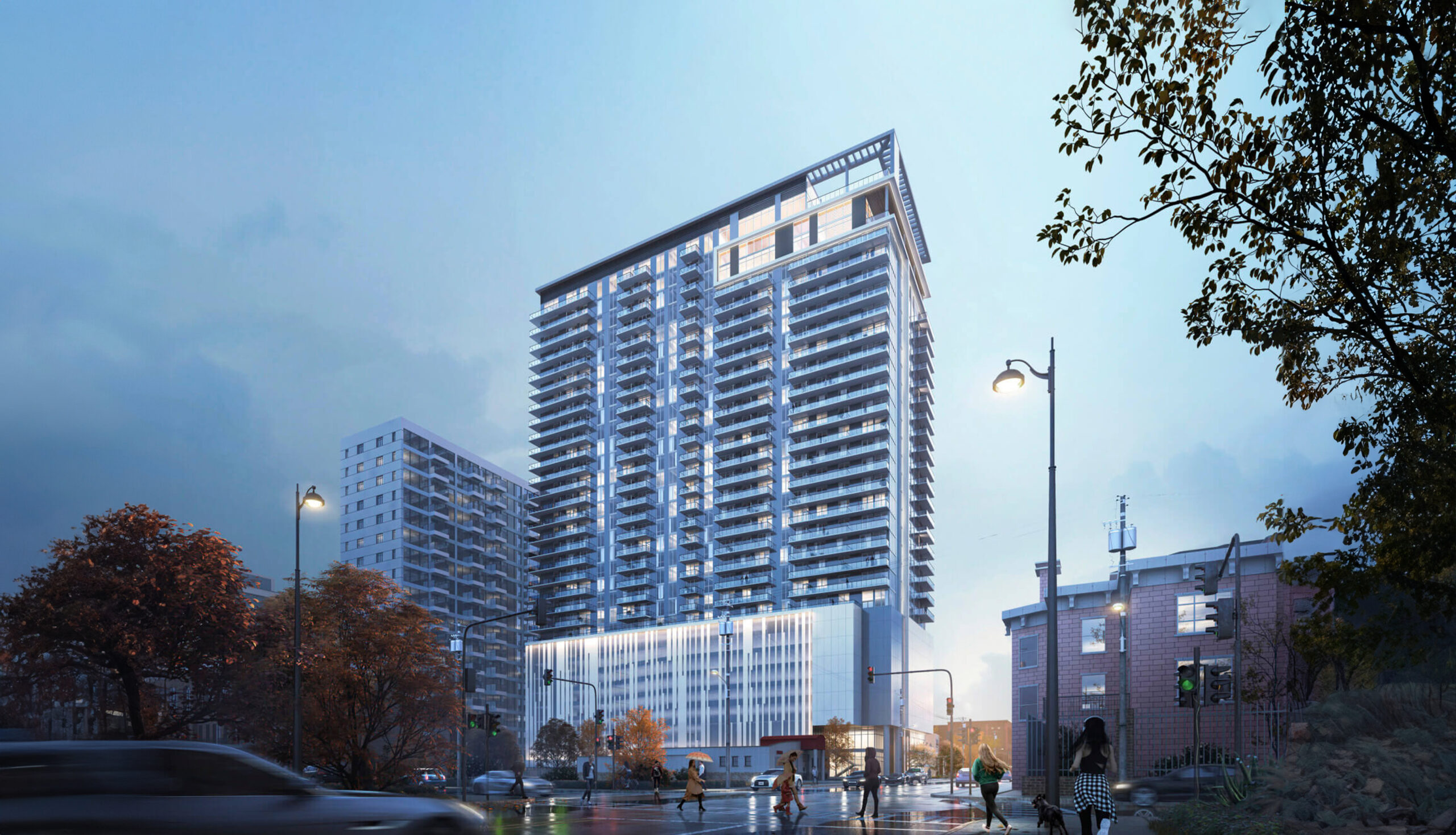 Exterior rendering of Modera Parkside