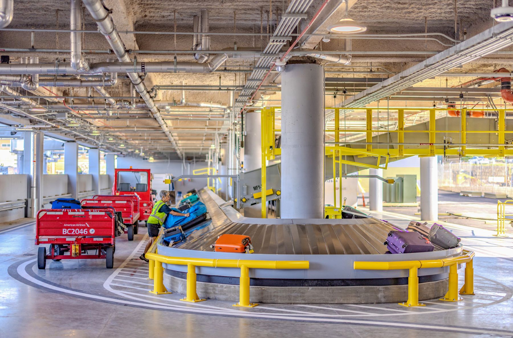 baggage handling system at asheville regional airport