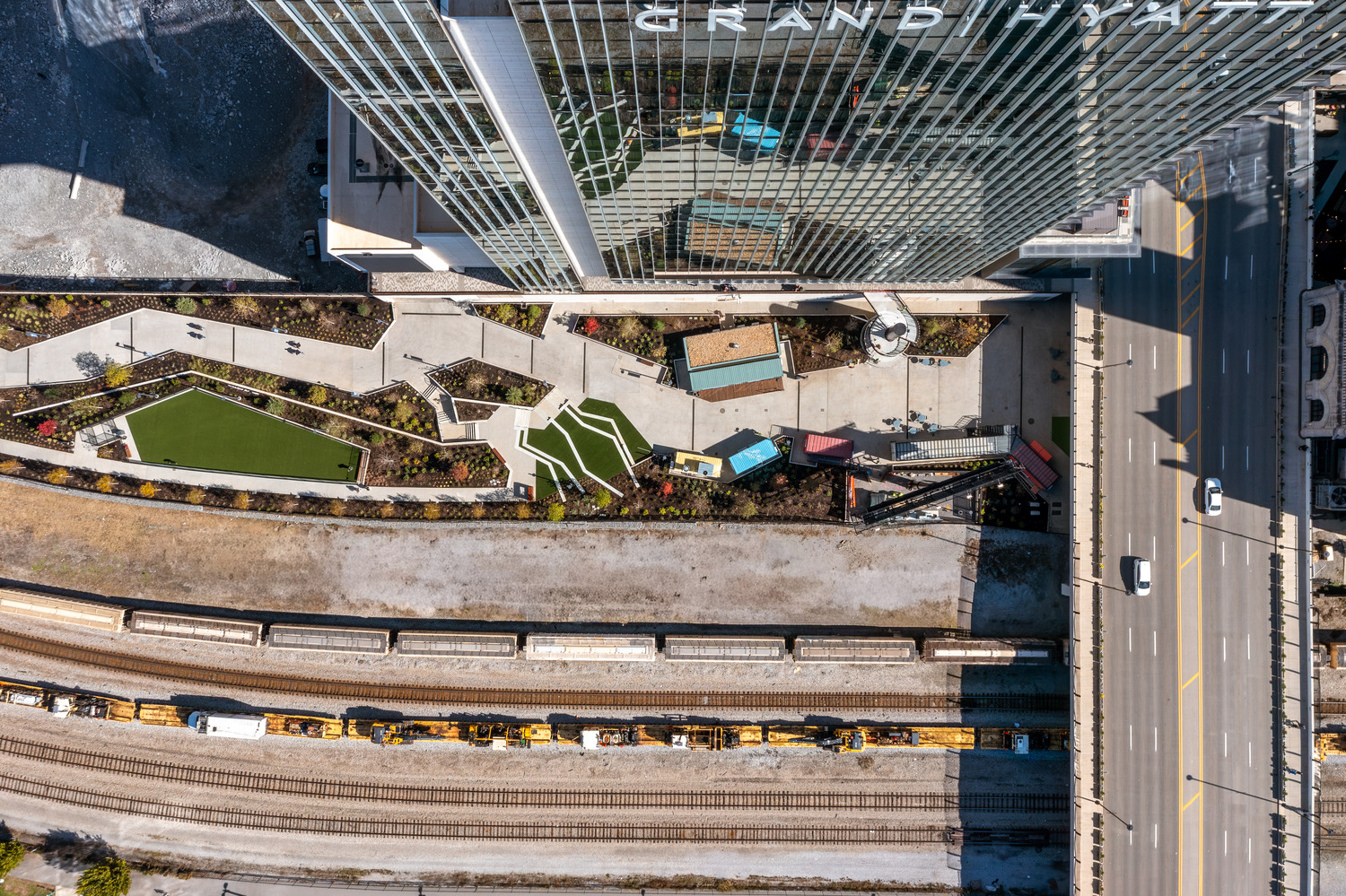 An aerial image of Ascension St. Thomas Landing