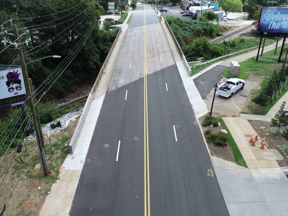 A photo of the Cheshire Bridge Road Bridge