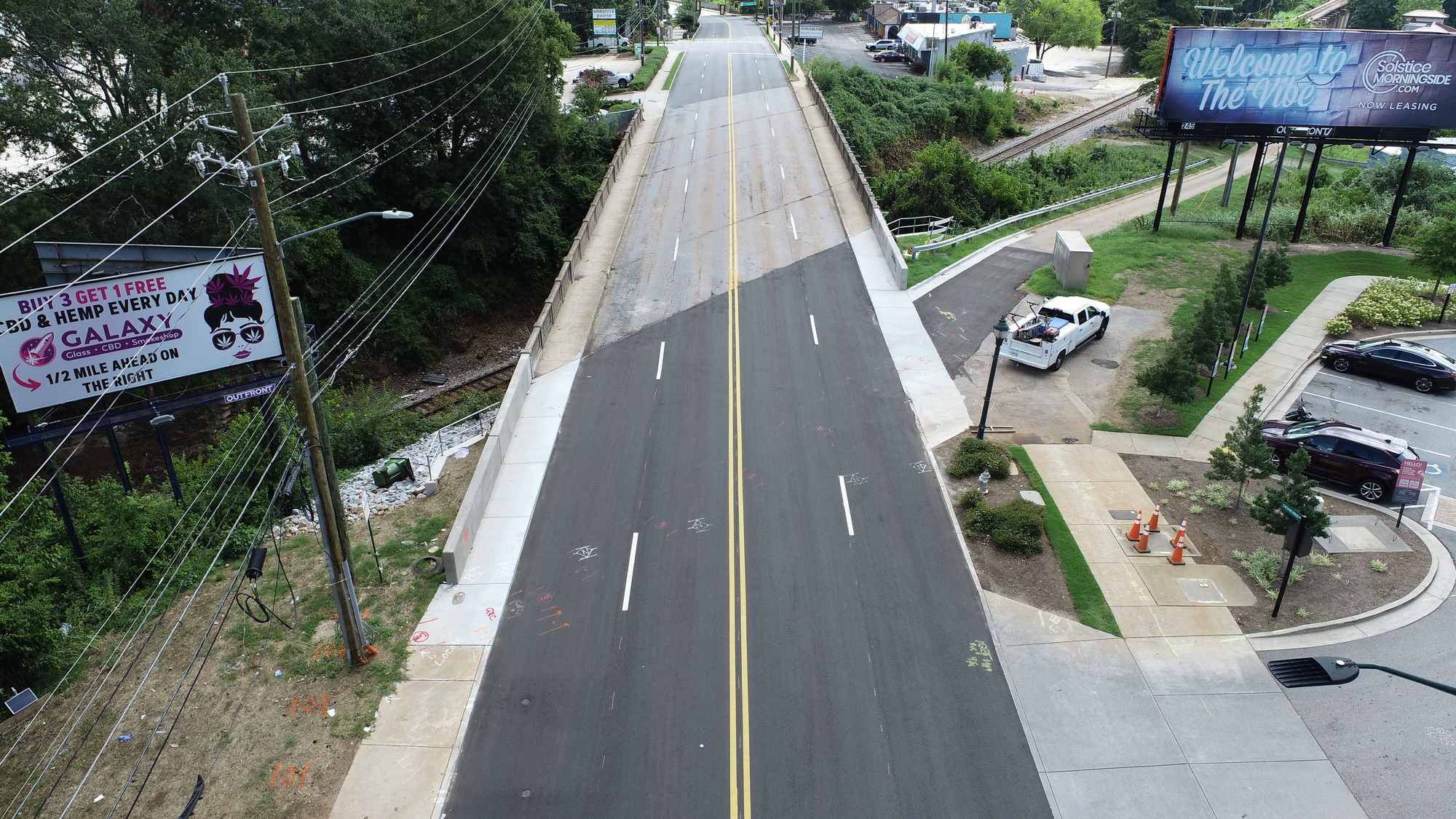 A photo of the Cheshire Bridge Road Bridge
