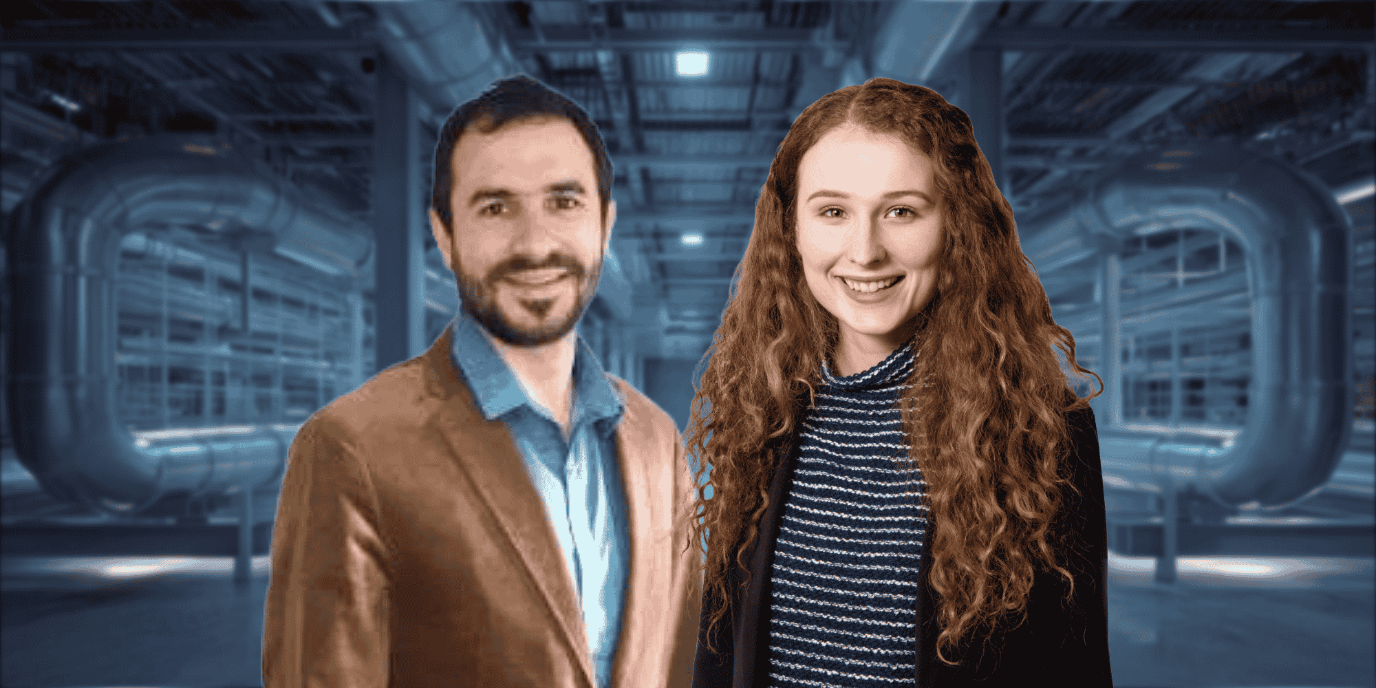 Headshot of Diana Chumak and Santiago Velez