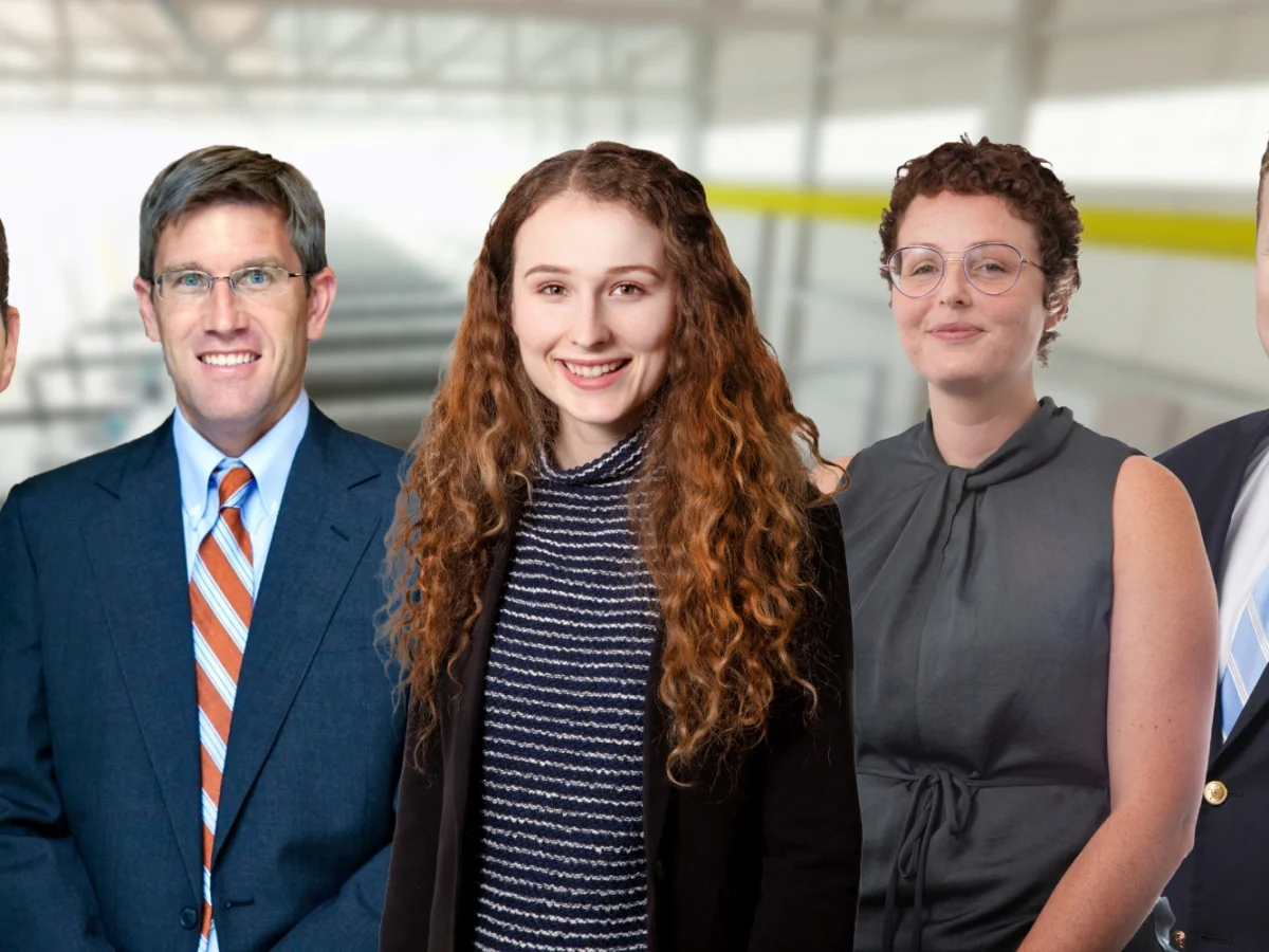 Headshot of Kent Hartzog, Randy Booker, Diana Chumak, Elizabeth Bender and Caleb Wilson