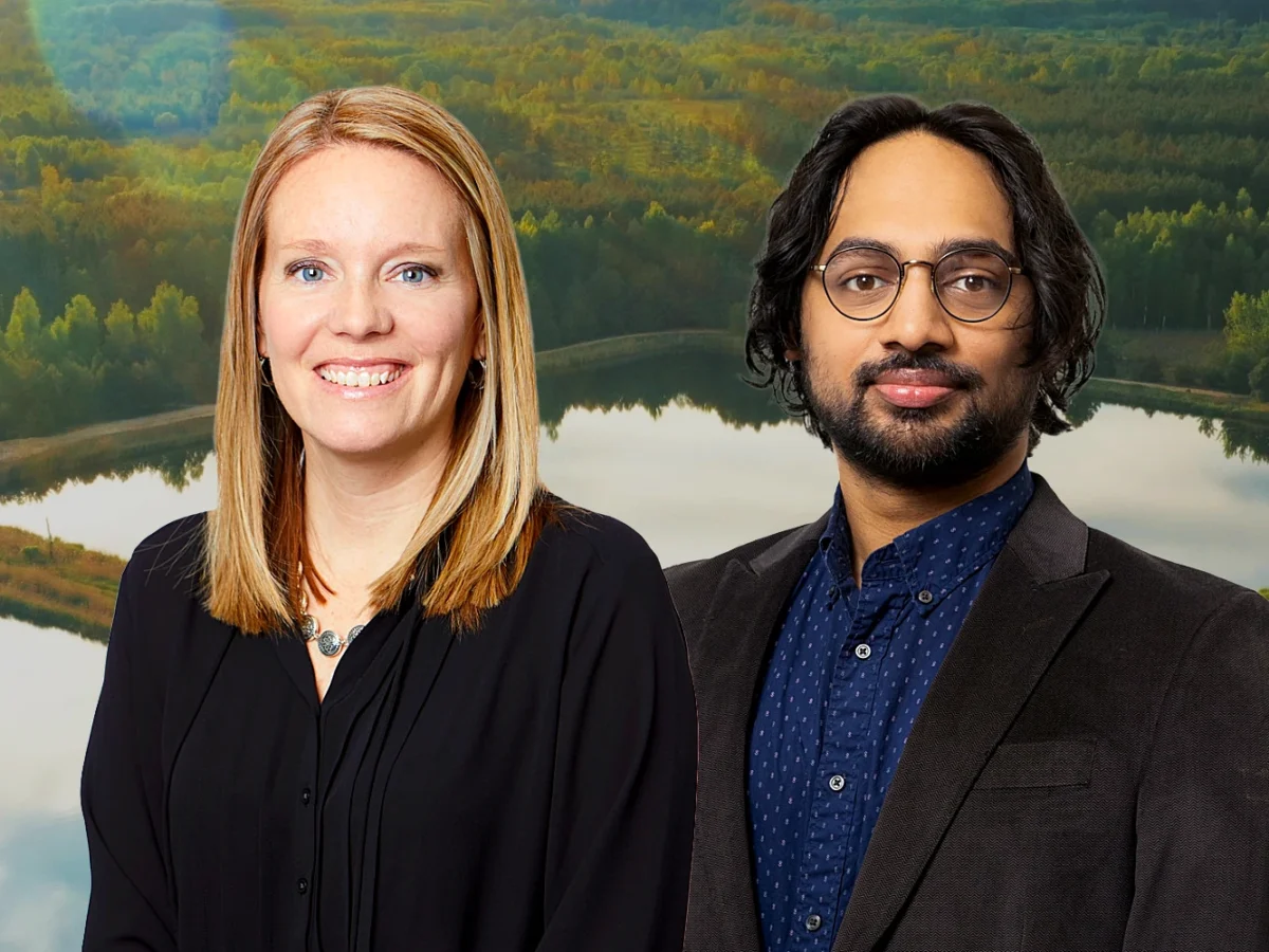 Environmental Headshots of Katie Nolan and Nikhil Reddy