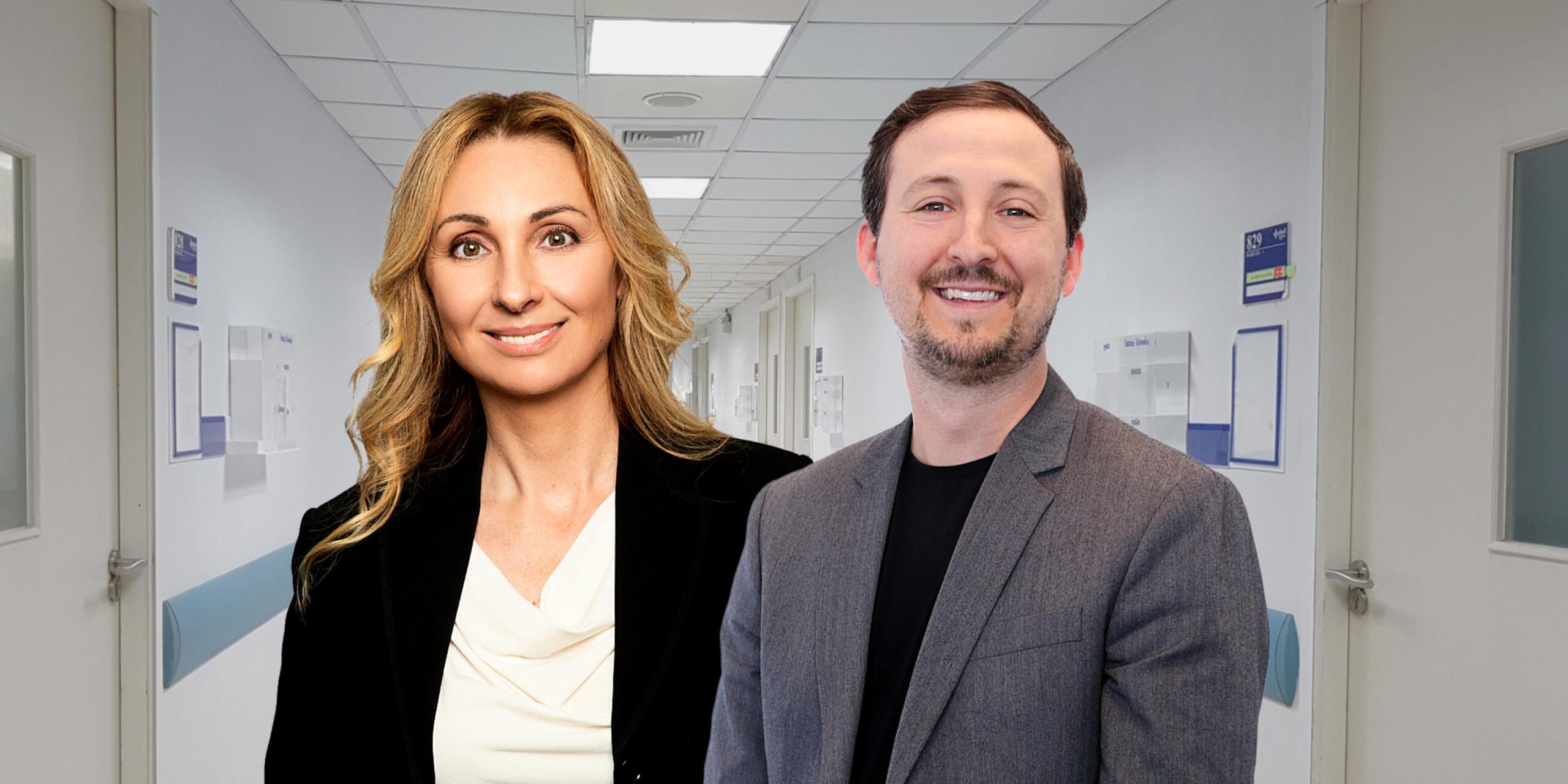 Environmental Joint Headshot of Bachmann and Cimala